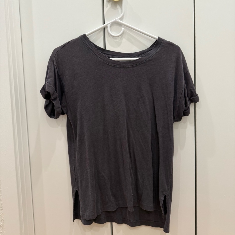 LOFT Charcoal Short Sleeve Tee